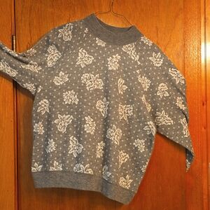 Women's Grey and White Sweatshirt, Eccobay